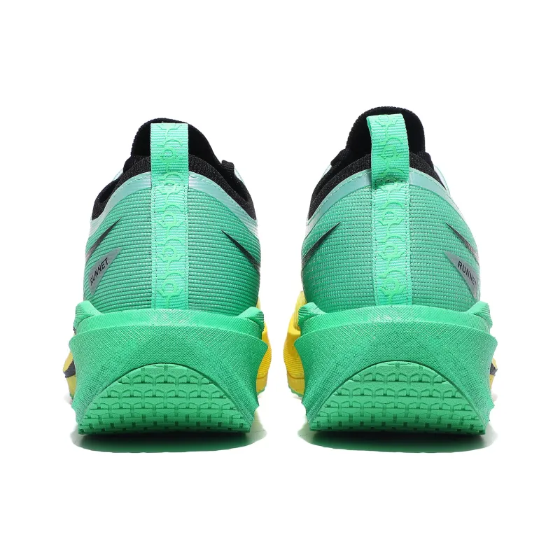 Speed Joy Run Cushioning Anti-Slip And Wear-Resistant Low-Top Carbon Plate Marathon Running Shoes Men's Green Yellow-4