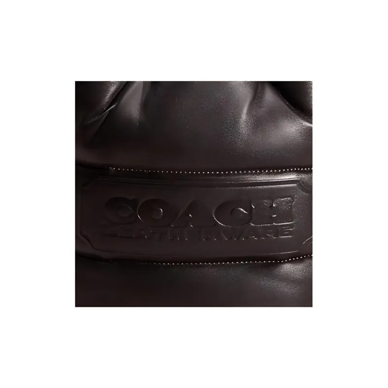COACH Field Leather Bucket Bag Handbag Shoulder Bag Women's Black-3