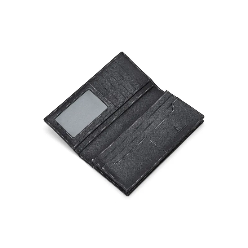 ROBERTA DI CAMERINO Cow Leather Wallet Large Size Men's Black-5