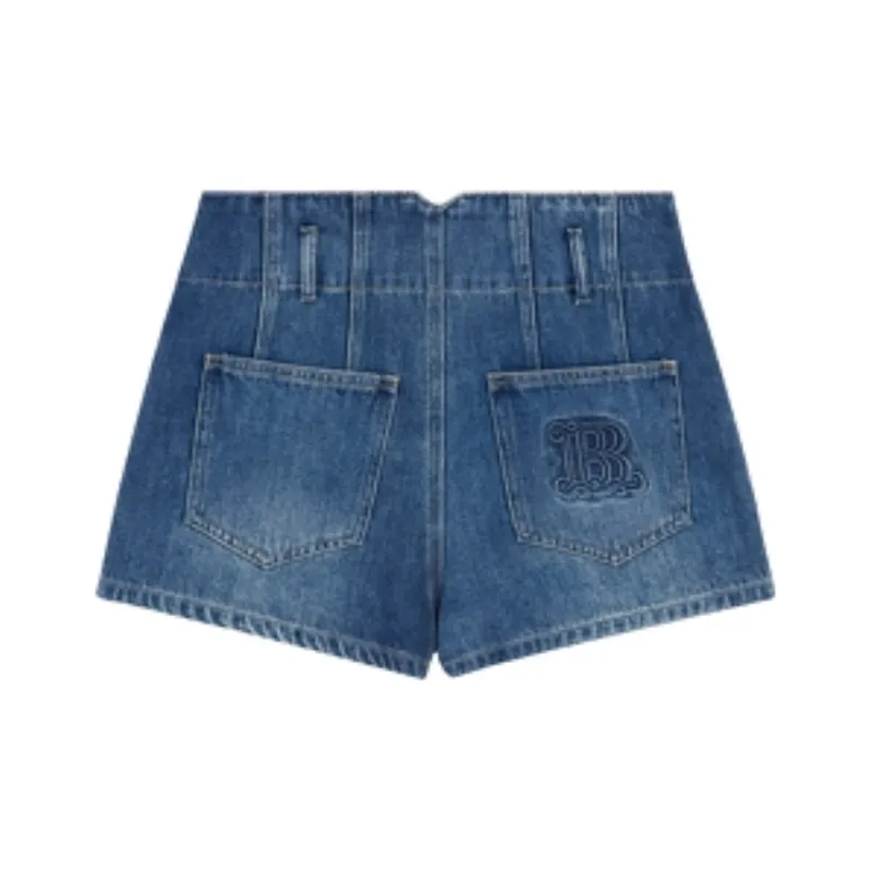 Bebe Denim Shorts Women's Blue-1