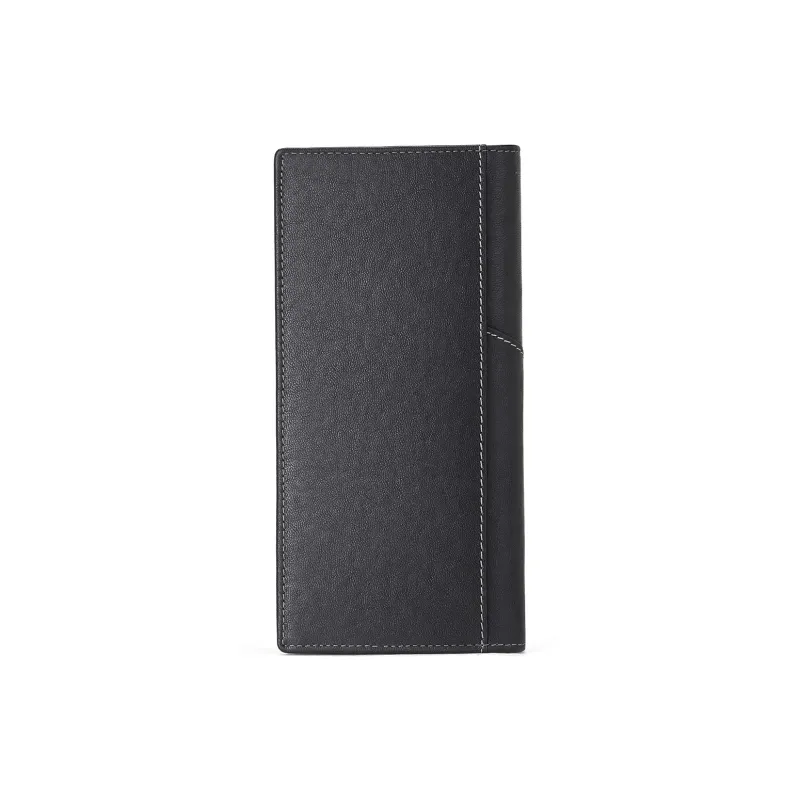 ROBERTA DI CAMERINO Cow Leather Wallet Large Size Men's Black-3