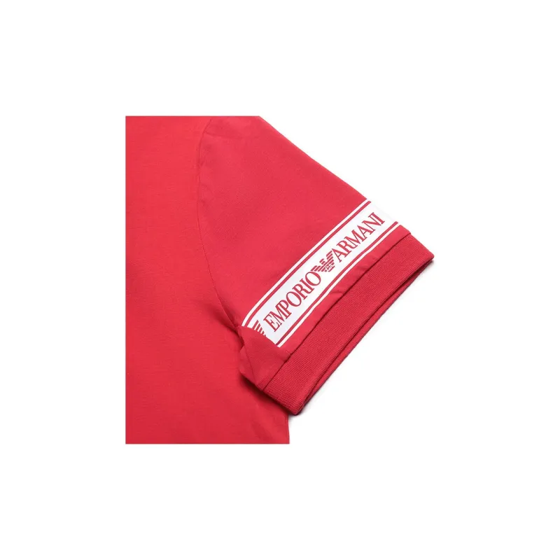 EMPORIO ARMANI EA7 Polo Shirts Men Racing Red-5