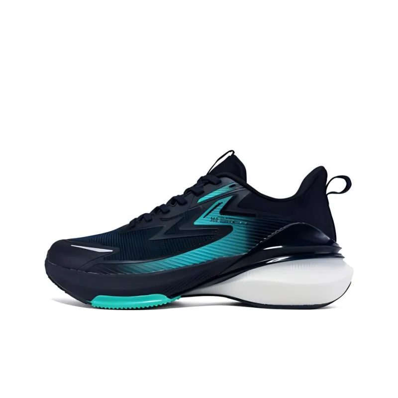 361° Wear-Resistant Low-Top Running Shoes Men's Black-0