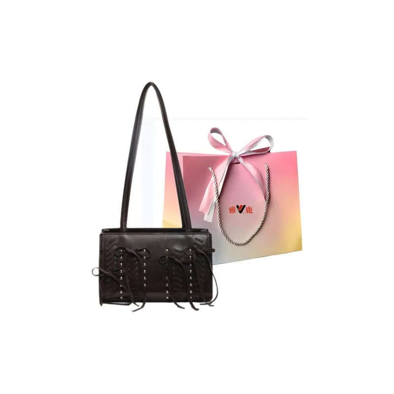 Yalu PU Shoulder Bag Regular Women's Black/Khaki/Brown/Coffee-8