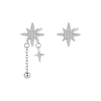 MONI JEWELLERY S999 Silver Stud Earrings Women's