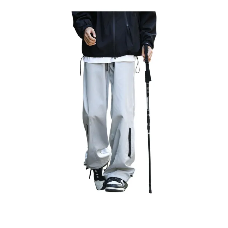 PAINT STAIN Casual Pants Unisex Black-25