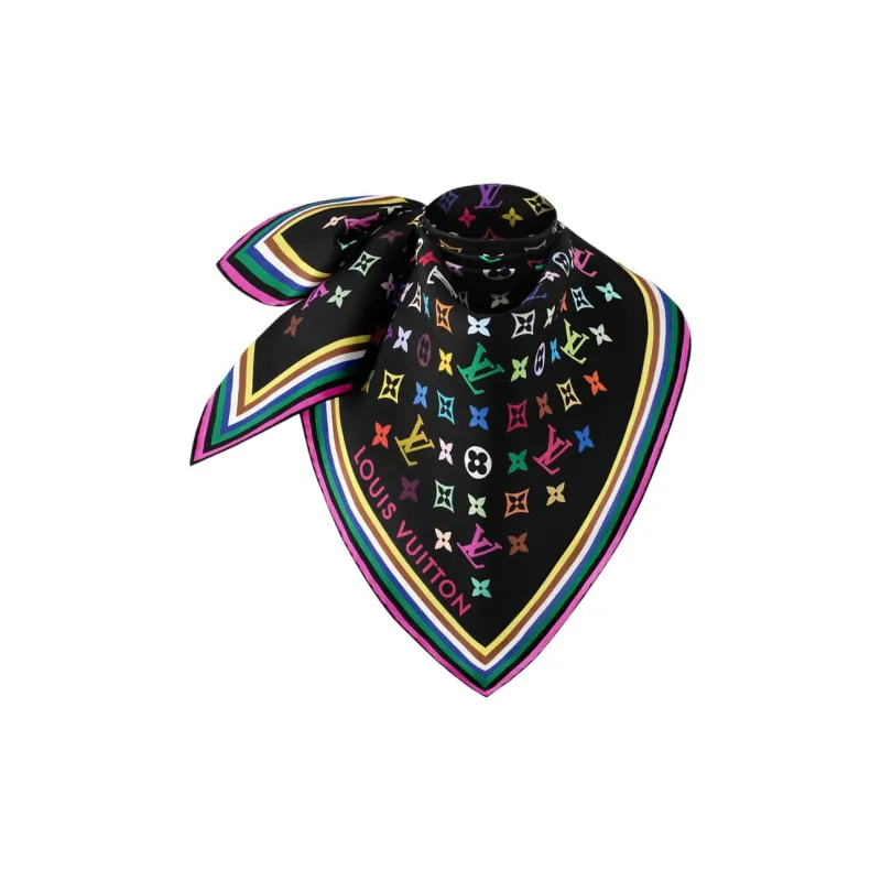 LOUIS VUITTON X Takashi Murakami Monogram Multicolor Square 90-1