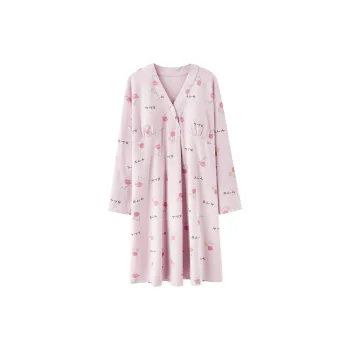 XIAFENYAN Nightgown Women's Purple