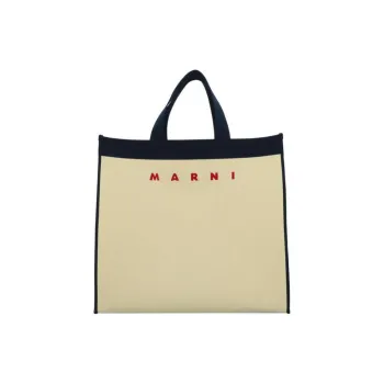MARNI Logo Print Tote Bag