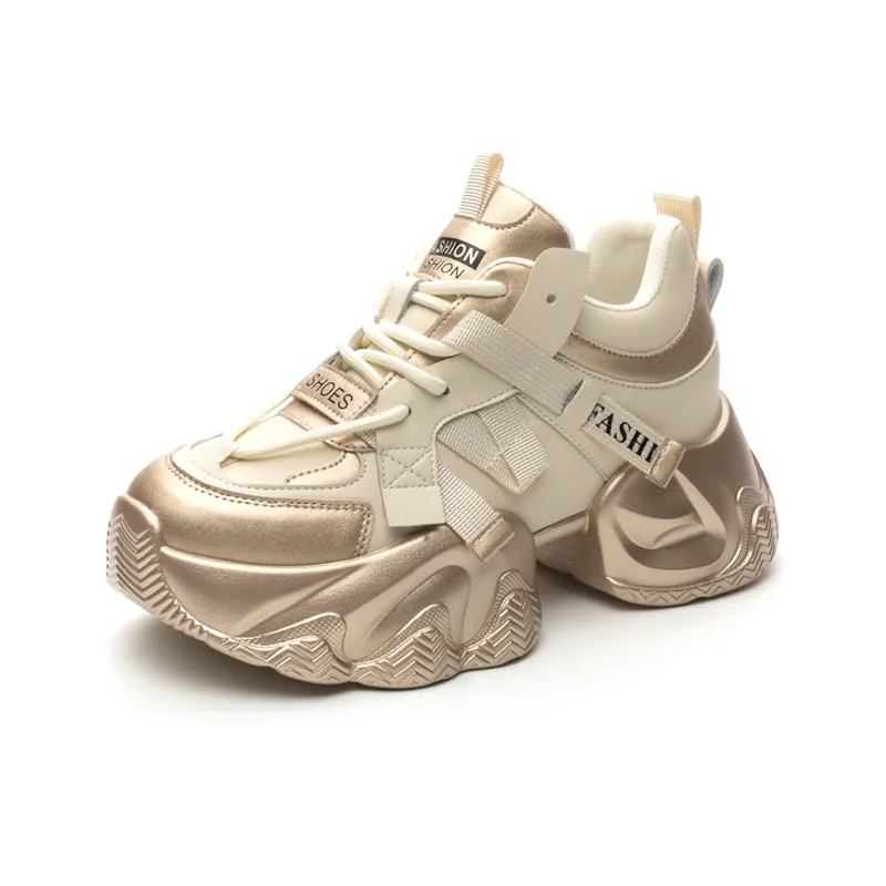 Ruomini Anti Slip And Wear Resistant Height Increasing Low Top Chunky Sneakers Women's-12
