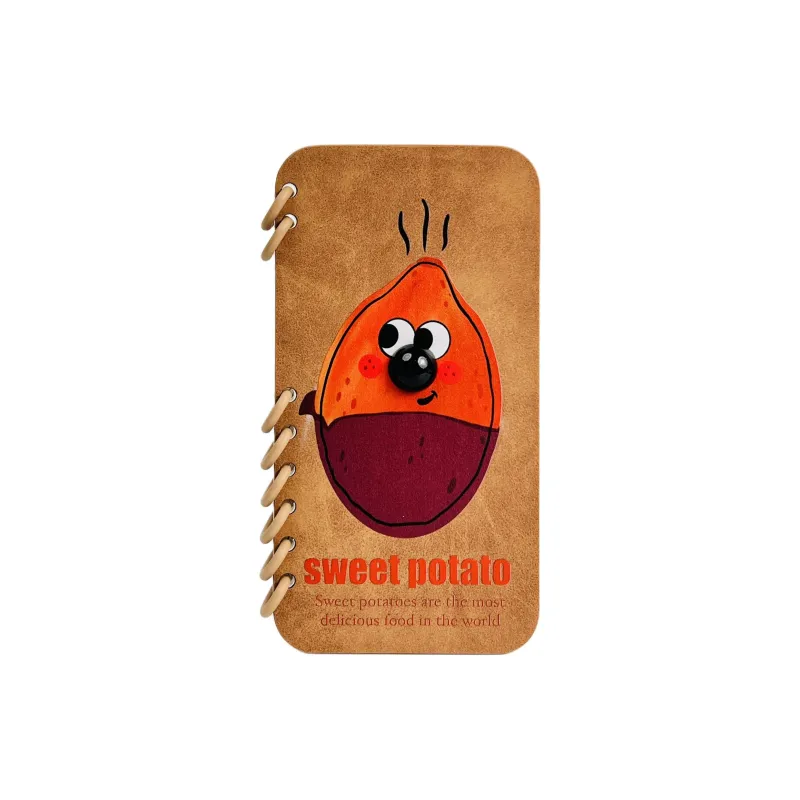 Sopi Leather Material Flap Red Potato Phone Cases Compatible With IPhone 16/15 Pro Max/Apple 13/14 Pro Max Collection-5