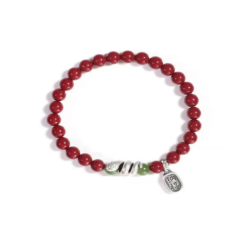 GUANFEI Cinnabar Jade Bracelets Women's-0