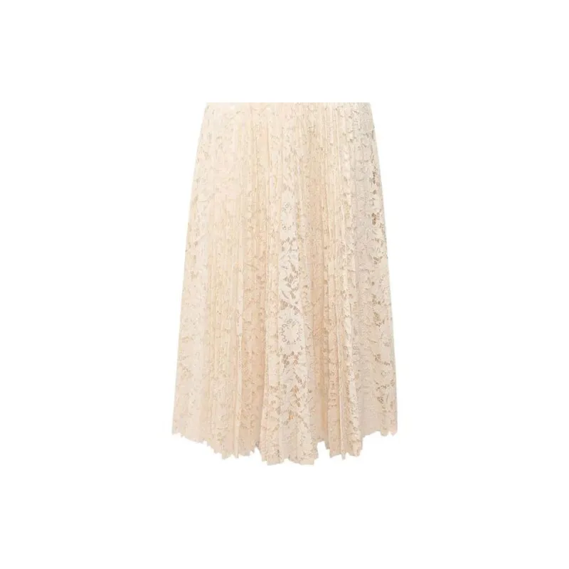 Valentino Short Sleeved Dresses Women's Beige-5