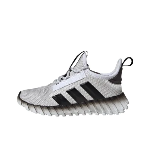 Adidas Kaptir Flow Anti Slip Wear Resistant Low Top Kids Lifestyle Shoes White/Black Teenagers