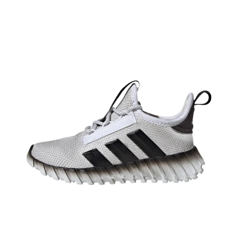 Adidas Kaptir Flow Anti Slip Wear Resistant Low Top Kids Lifestyle Shoes White/Black Teenagers-0