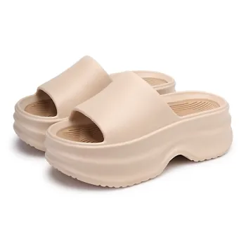 XMISTUO Minimalist Style Fashion Squashy And Bouncy Feeling Platform Slippers For Women's