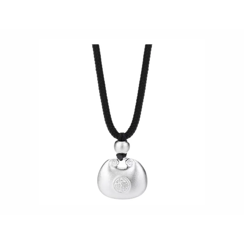 CHINA GOLD 999 Fine Silver Necklaces Unisex-0