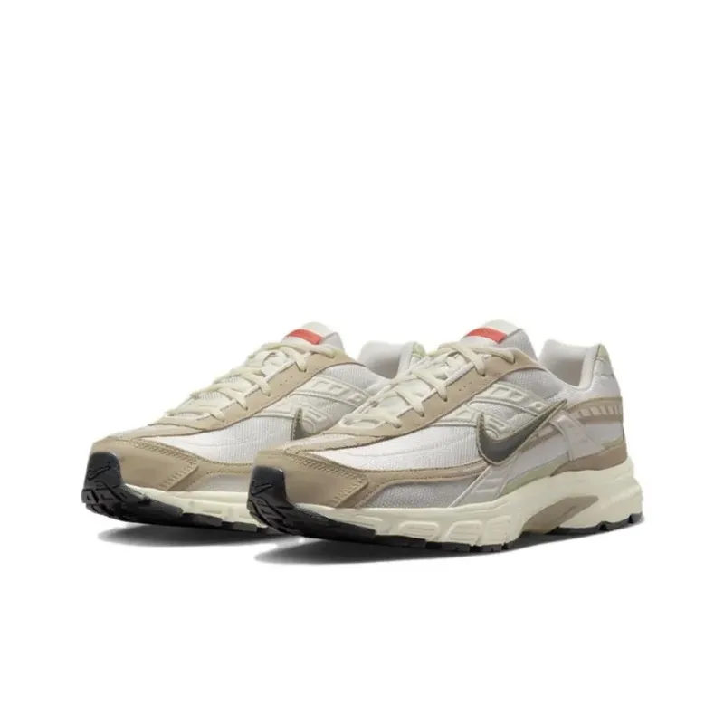 Nike Initiator Cushioning, Breathable, Supportive Low Top Kids Lifestyle Shoes White Brown Unisex-2