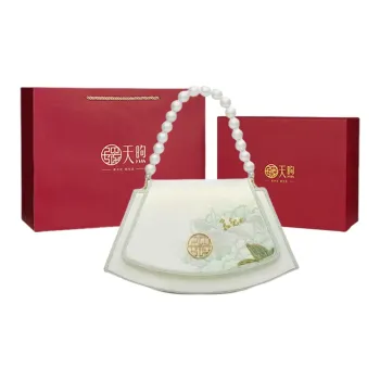 Pmsi Cow Leather One Shoulder Handbag Regular Women's Pearl White Gift Box Set
