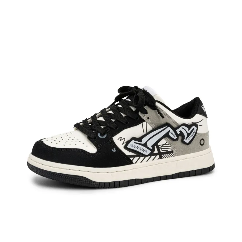 WELKIN&WZWJ Anti-Slip And Wear-Resistant Lightweight Height Increasing Low-Top Skateboard Shoes Unisex-12