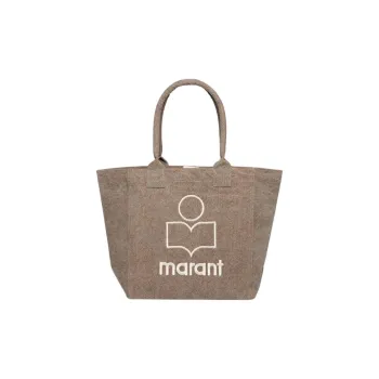 ISABEL MARANT Yenky Logo Embroidered Small Top Handle Bag