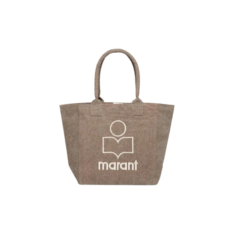 ISABEL MARANT Yenky Logo Embroidered Small Top Handle Bag-0