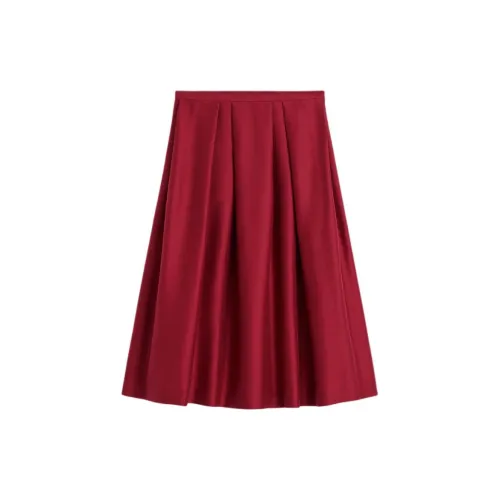 TOTEME Casual Long Skirts Women's Ruby Color