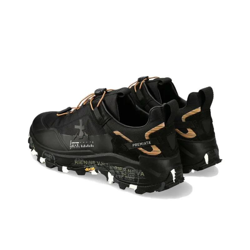 PREMIATA CROSS0.2 Low Top Casual Shoes Men's Black-4