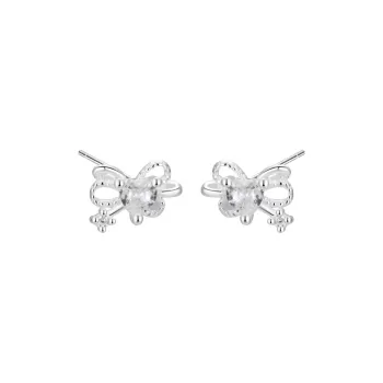 KOOGIS 999 Fine Silver Stud Earrings Women's