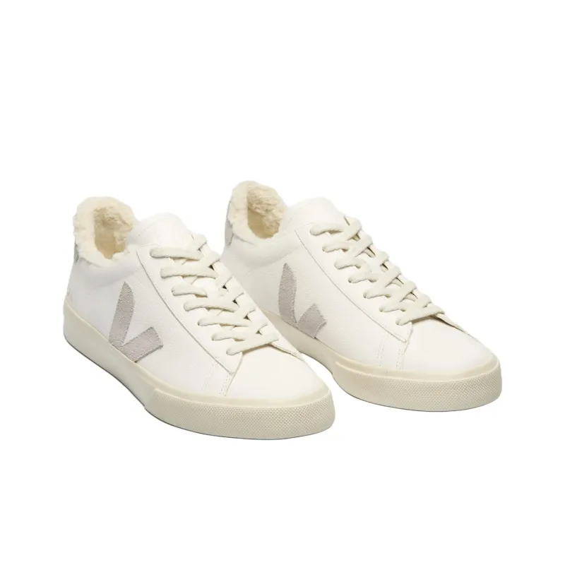 VEJA Campo Low Top Skateboard Shoes Unisex White-2