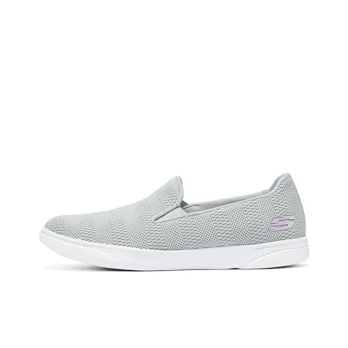 Skechers SPORT ACTIVE Wear Resistant Low Top Casual Shoes Women's Light Gray