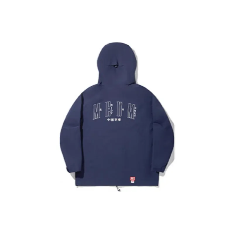 LiNing x MEDM, Waterproof And Warm Windbreaker Jacket Unisex Dark Ship Blue-1