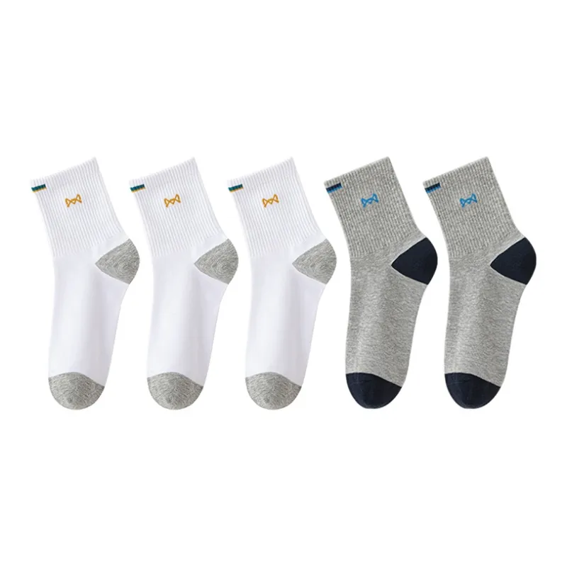 MIIOW Mid Calf Socks Men's 5 Pack-15