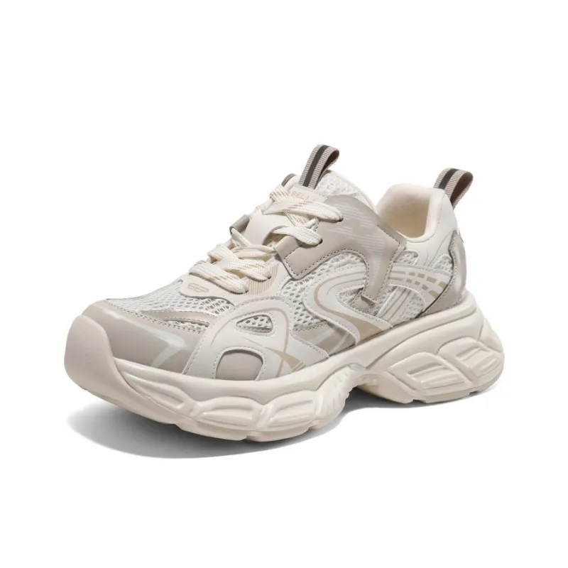 BELLE Anti-Slip And Wear-Resistant Lightweight Low-Top Chunky Sneakers Women's-11