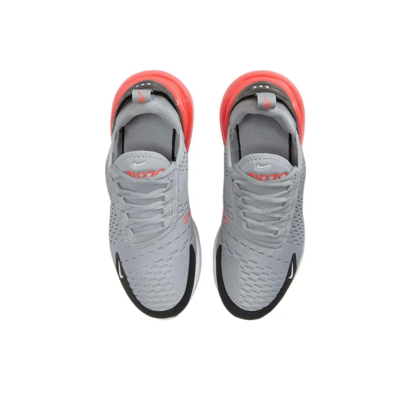 Nike Air Max 270 Anti Slip Wear Resistant Low Top Kids' Running Shoes Gray/Black Teenagers-3