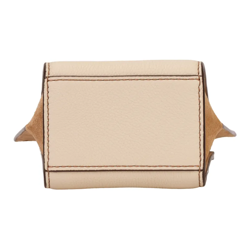 TORY BURCH Lee Radziwill Leather Suede Trim Shoulder Bag Crossbody Bag Mini Women's White-3