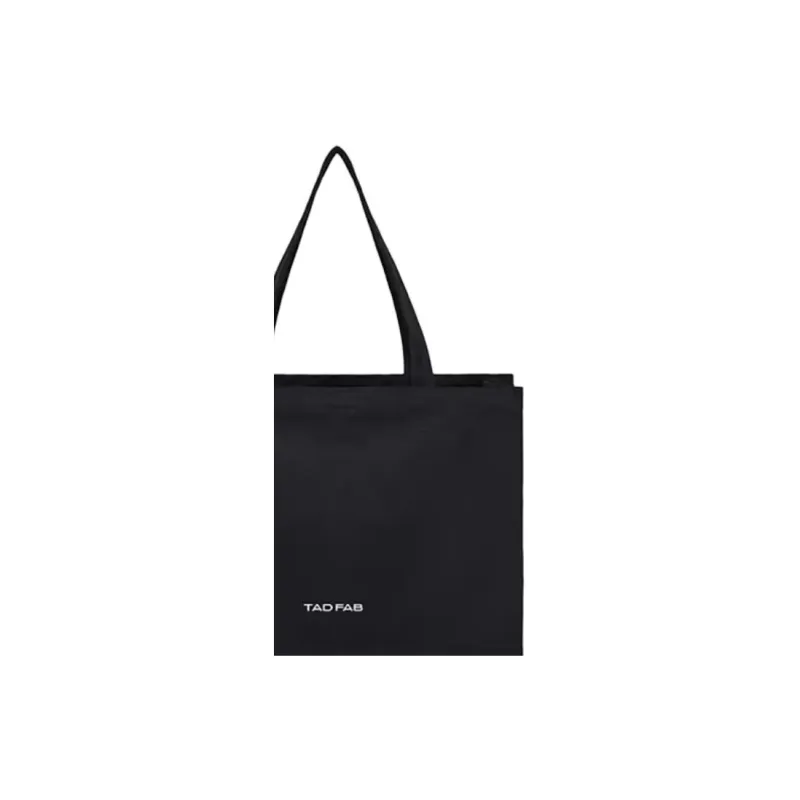 TAD FAB Fabric With Polyester Cotton Blend Tote Bag Shopping Bag Shoulder Bags Medium Size Women's Black-2