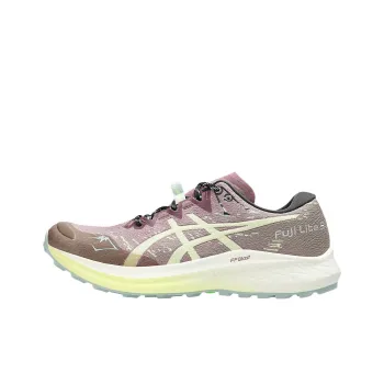 Asics FUJI LITE 5 Wear resistant And Lightweight Low Top Running Shoes Women's Umber