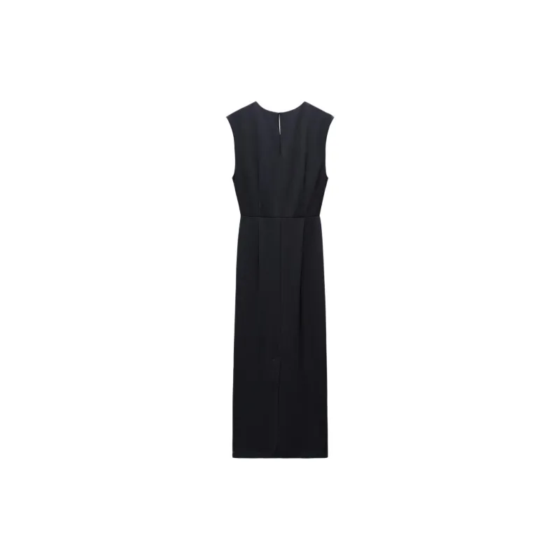 ZARA Sleeveless Dress Women's Dark Blue-1
