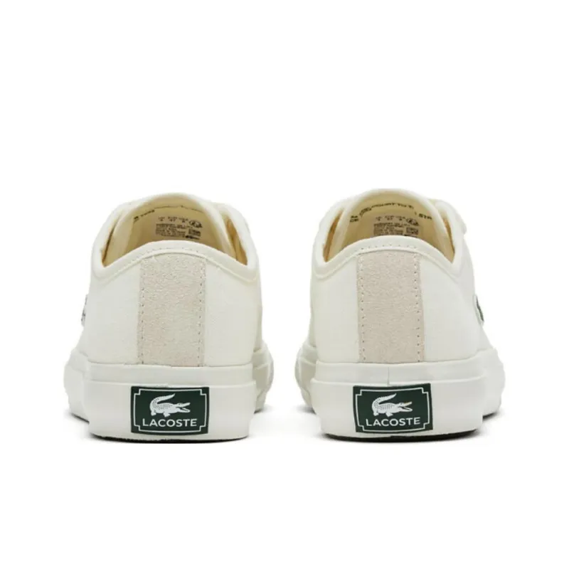 LACOSTE Low Top Canvas Shoes Women's White-3