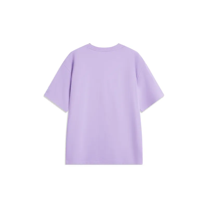 LiNing Sports Life Collection T Shirt Men's Light Blue Purple-1