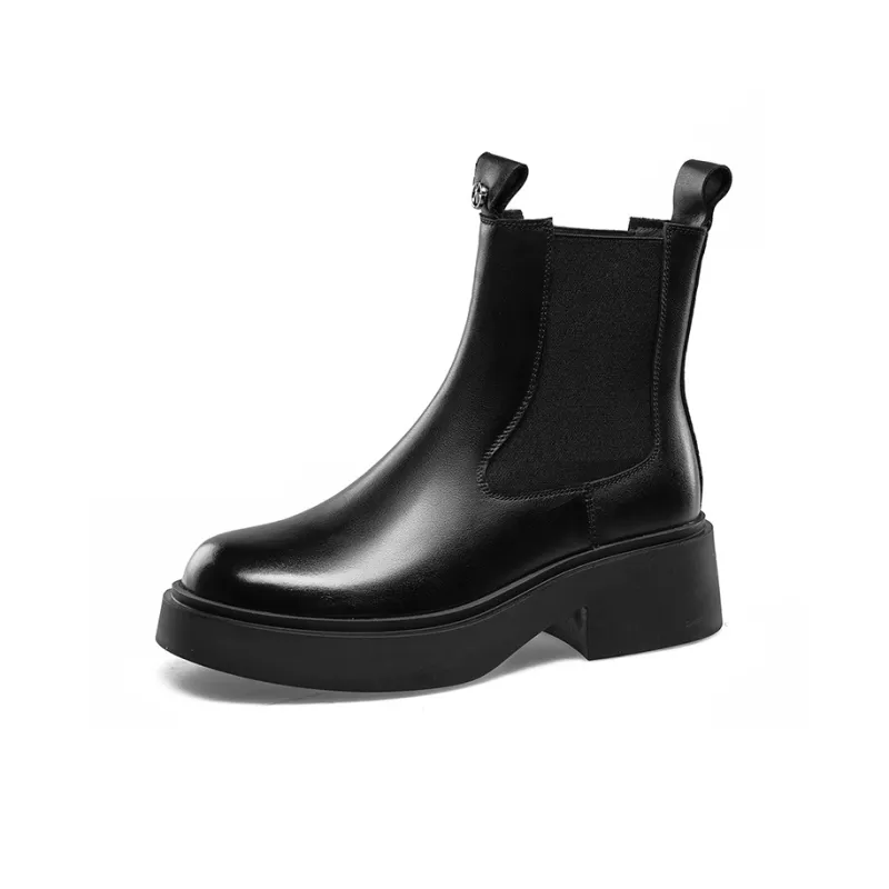 KANGNAI Chelsea Boots Women's Black-1