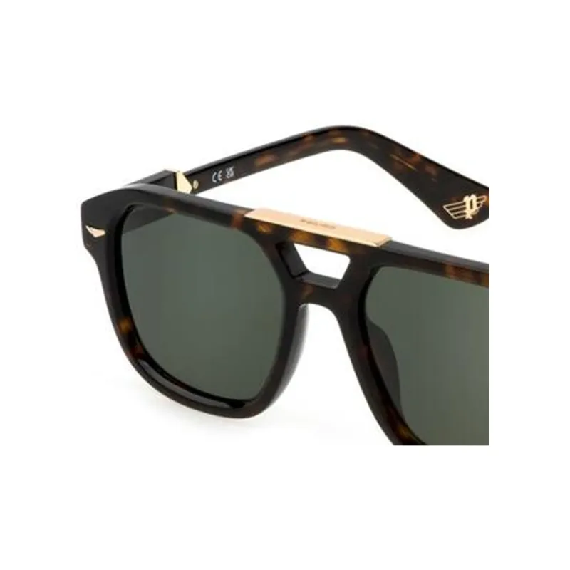 Police Plastic Aviator Sunglasses Unisex Black-1