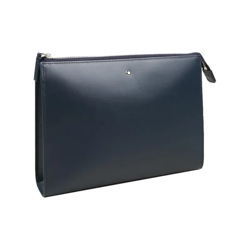 MONTBLANC Meisterstuck Cow Leather Clutch Men's Dark Blue-1