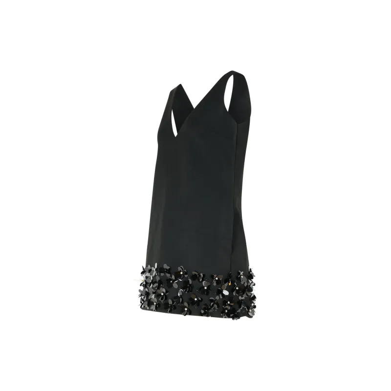 Self portrait Crepe 3D Sequined Mini Dress-2