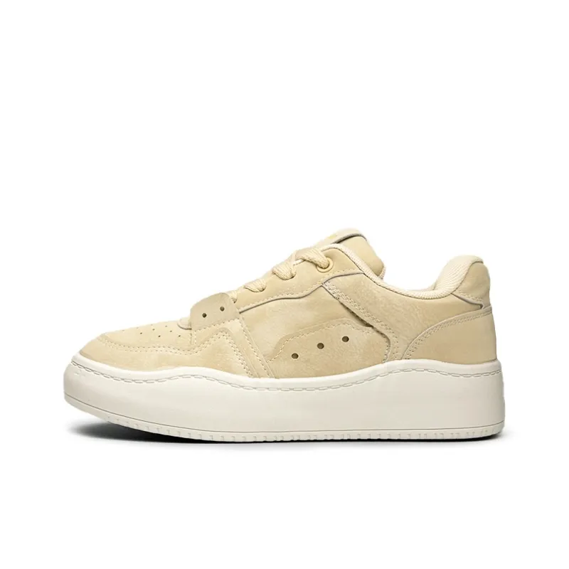 Mengsai Coverage Abrasion Resistant Low Top Skateboard Shoes Women's Yellow-1
