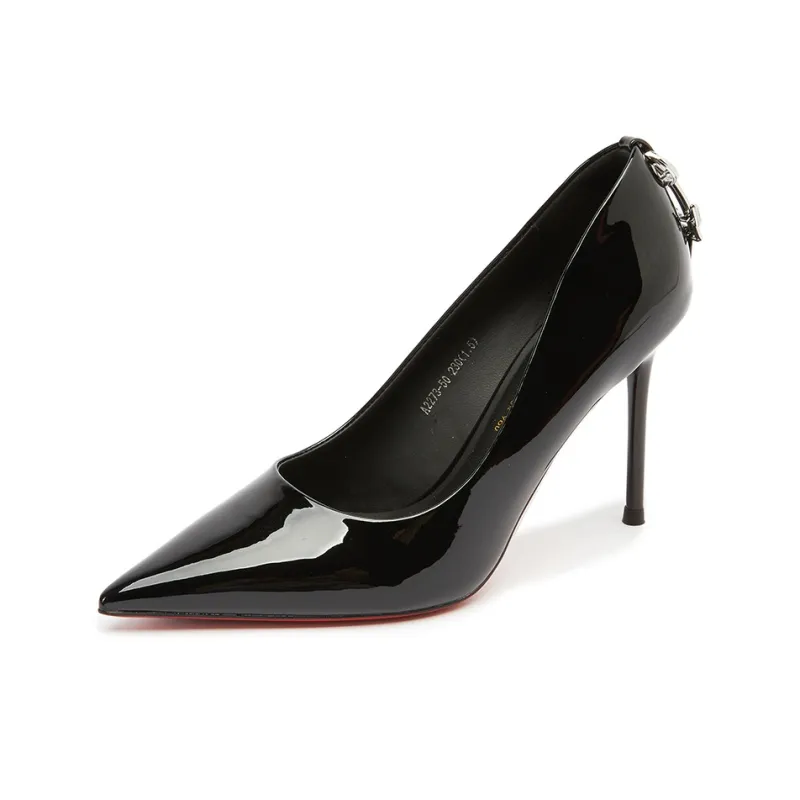 POOQ Slim Heel High Heels 9CM Women's-1