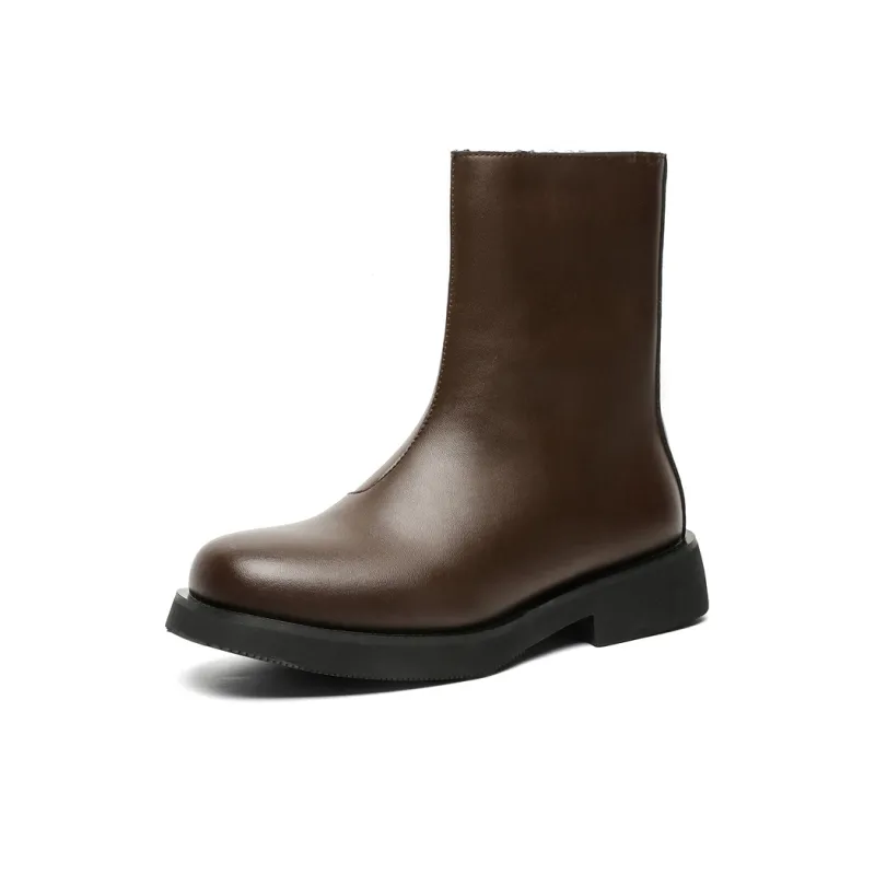Chi Wolf Ankle Boots Men's Brown-1