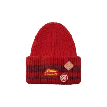 LiNing Rijin Doujin Collection Knitted Fabric Beanies Unisex Vermilion