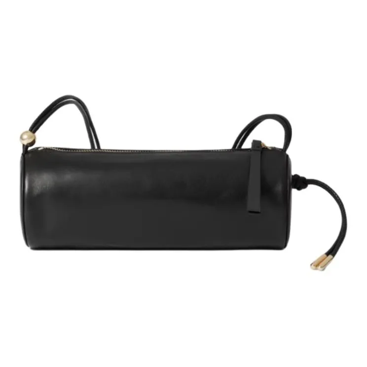 Other Stories Cow Leather Shoulder Bag Small Size Women's Black-0